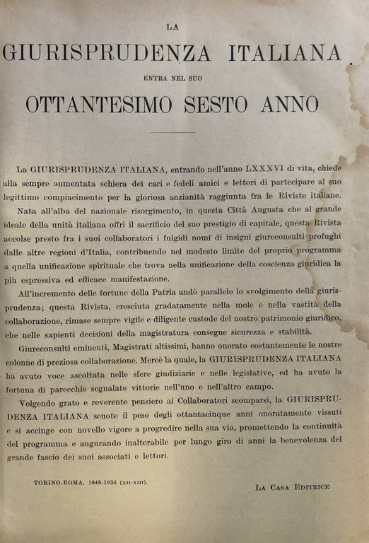 Giurisprudenza Italiana e la Legge. Rivista universale di giurisprudenza e … | Immagine Gallery 2