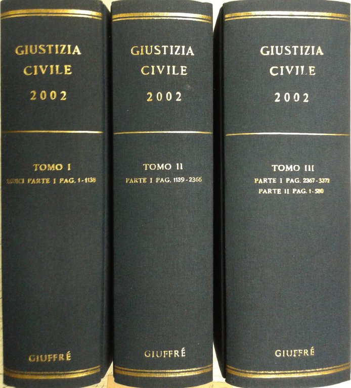 Giustizia Civile. Rivista mensile di giurisprudenza. Anno LII - 2002. … | Immagine Gallery 2