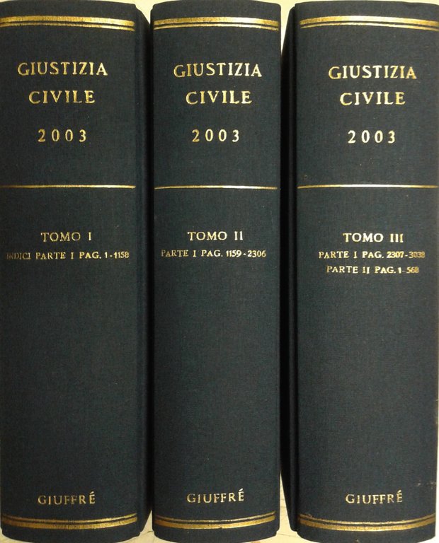 Giustizia Civile. Rivista mensile di giurisprudenza. Anno LIII - 2003. … | Immagine Gallery 2