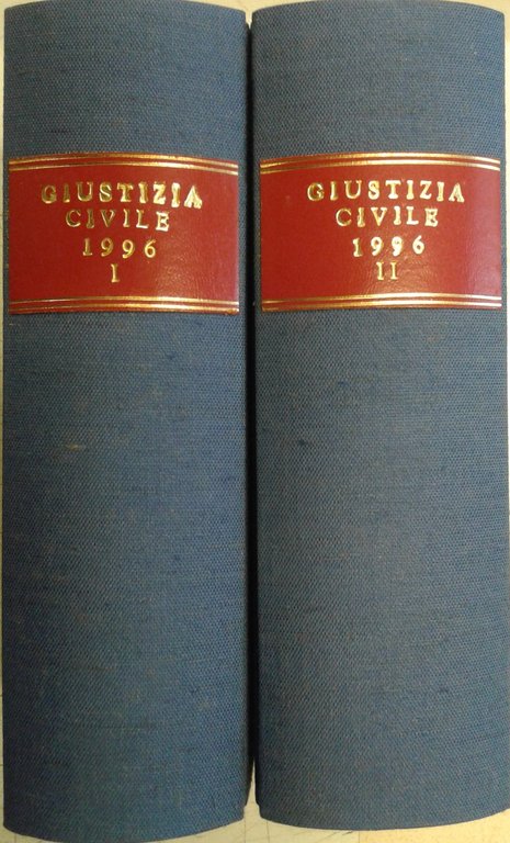 Giustizia Civile. Rivista mensile di giurisprudenza. Anno XLVI - 1996. … | Immagine Gallery 2