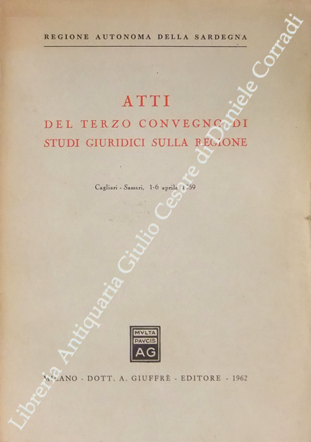 Gli atti del terzo convegno di studi giuridici sulla regione. … | Immagine Gallery 2