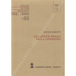 Gli effetti penali della condanna