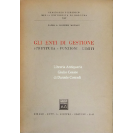 Gli enti di gestione. Struttura, funzioni, limiti