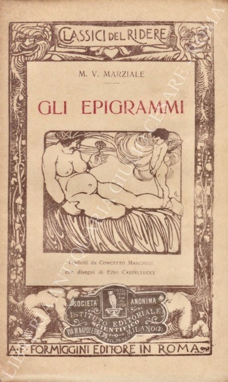 Gli epigrammi. Tradotti da Concetto Marchesi con disegni di Ezio … | Immagine Gallery 2