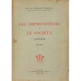 Gli imprenditori e le società. (Appunti)