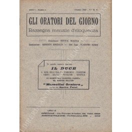 Gli oratori del giorno. Rassegna mensile d'eloquenza. Anno I, Numero …