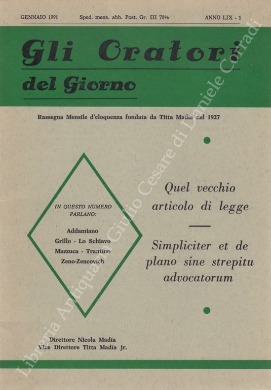 Gli oratori del giorno. Rassegna mensile d'eloquenza. Anno LIX - … | Immagine Gallery 2