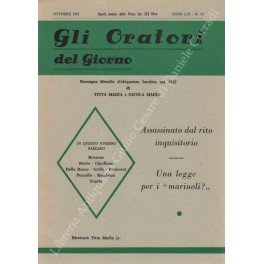 Gli oratori del giorno. Rassegna mensile d'eloquenza. Anno LIX - …