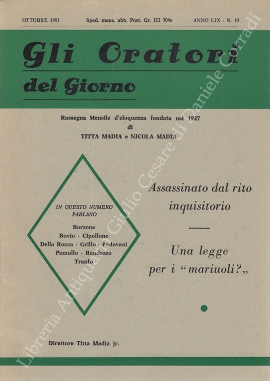 Gli oratori del giorno. Rassegna mensile d'eloquenza. Anno LIX - … | Immagine Gallery 2