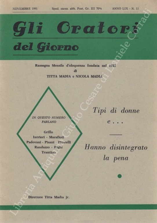 Gli oratori del giorno. Rassegna mensile d'eloquenza. Anno LIX - … | Immagine Gallery 2