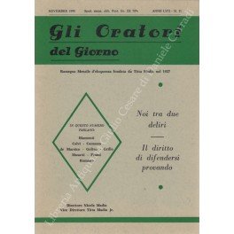 Gli oratori del giorno. Rassegna mensile d'eloquenza. Anno LVIII - …