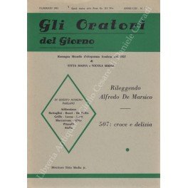 Gli oratori del giorno. Rassegna mensile d'eloquenza. Anno LXI - … | Immagine principale