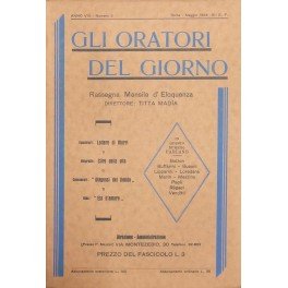 Gli oratori del giorno. Rassegna mensile d'eloquenza. Anno VIII - …