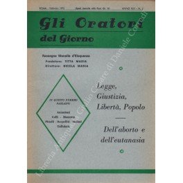 Gli oratori del giorno. Rassegna mensile d'eloquenza. Anno XLIII - …