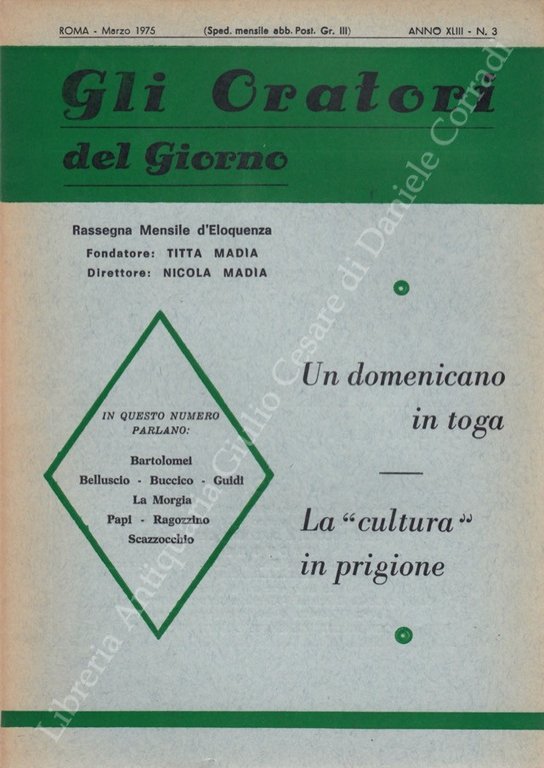 Gli oratori del giorno. Rassegna mensile d'eloquenza. Anno XLIII - … | Immagine Gallery 2