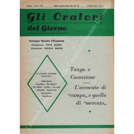 Gli oratori del giorno. Rassegna mensile d'eloquenza. Anno XLIV - …