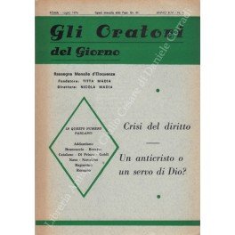Gli oratori del giorno. Rassegna mensile d'eloquenza. Anno XLIV - …