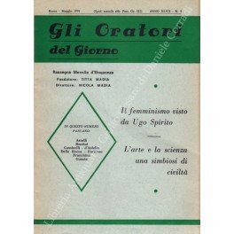 Gli oratori del giorno. Rassegna mensile d'eloquenza. Anno XLVII - …