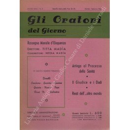 Gli oratori del giorno. Rassegna mensile d'eloquenza. Anno XXXIV - … | Immagine principale