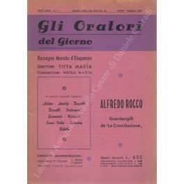 Gli oratori del giorno. Rassegna mensile d'eloquenza. Anno XXXV - …