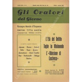 Gli oratori del giorno. Rassegna mensile d'eloquenza. Anno XXXV - … | Immagine principale