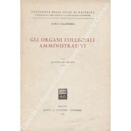 Gli organi collegiali amministrativi