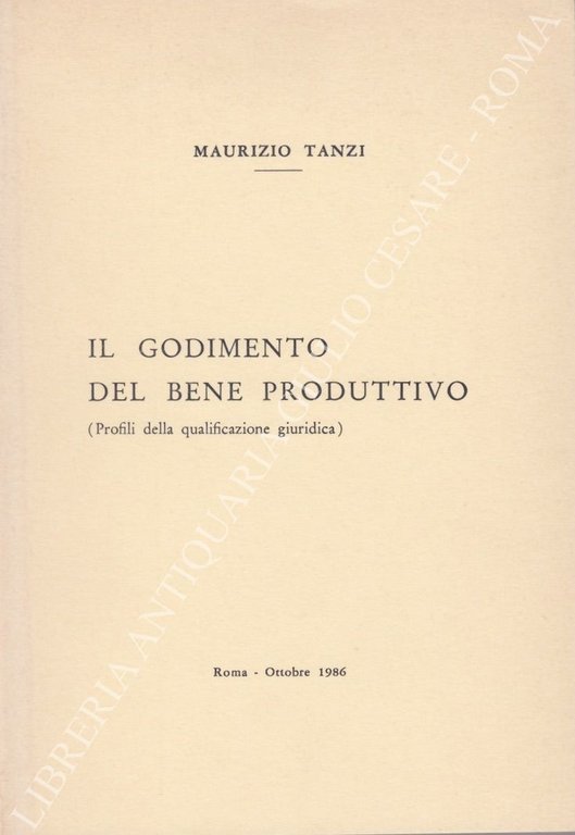 Godimento del bene produttivo. (Profili della qualificazione giuridica) | Immagine Gallery 2