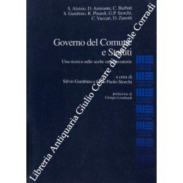 Governo del Comune e Statuti. Una ricerca sulle scelte organizzatorie. …