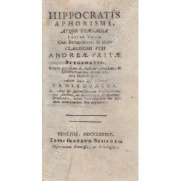 Hippocratis aphorismi atque praesagia Latine Versa Cum Recognitione, & Notis …