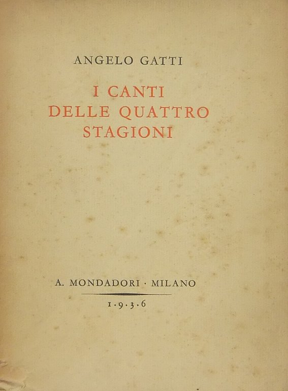 I canti delle quattro stagioni | Immagine Gallery 2