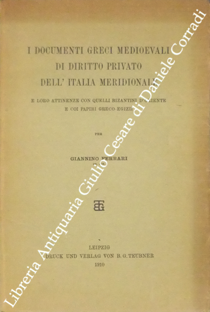I documenti greci medioevali di diritto privato dell'Italia meridionale e … | Immagine Gallery 2