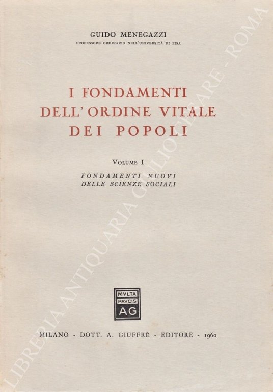 I fondamenti dell'ordine vitale dei popoli. Vol. I - Fondamenti … | Immagine Gallery 2