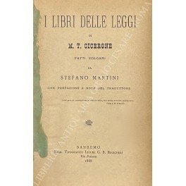 I Libri delle Leggi. Fatti volgari da Stefano Martini con …