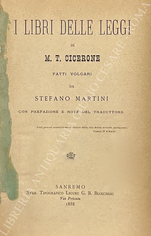I Libri delle Leggi. Fatti volgari da Stefano Martini con … | Immagine Gallery 2