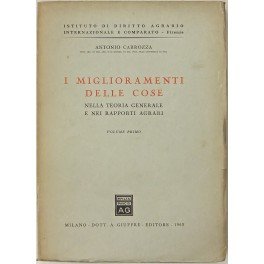 I miglioramenti delle cose nella teoria generale e nei rapporti …