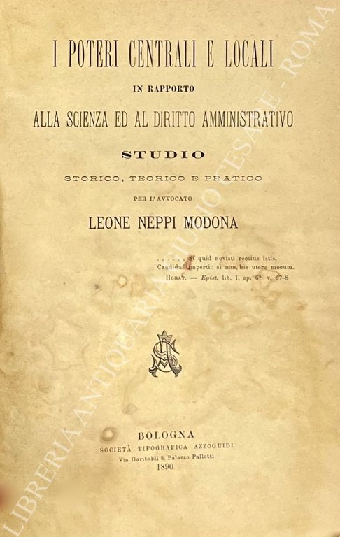 I poteri centrali e locali in rapporto alla scienza ed … | Immagine Gallery 2