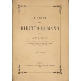 I primi del diritto romano