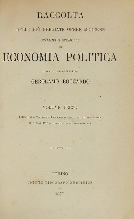 I principii di filosofia economica. Prefazione di Gerolamo Boccardo I … | Immagine Gallery 2