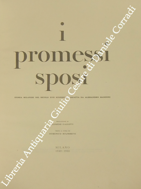 I promessi sposi. Storia milanese del secolo XVII scoperta e … | Immagine Gallery 2