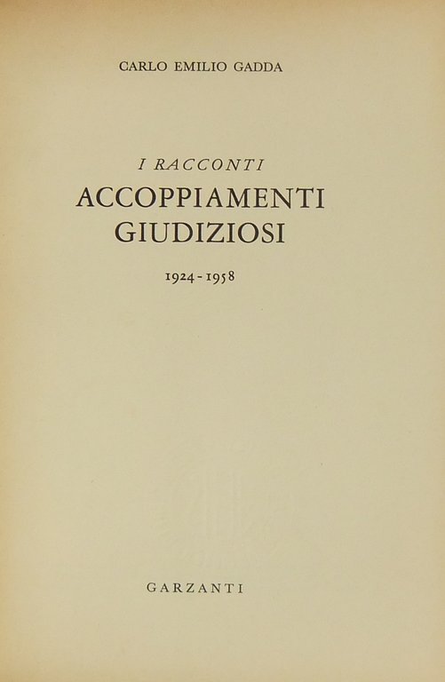 I racconti. Accoppiamenti giudiziosi 1924 - 1958 | Immagine Gallery 2