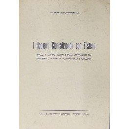 I rapporti giurisdizionali con l'estero. Inclusi i testi dei trattati … | Immagine principale