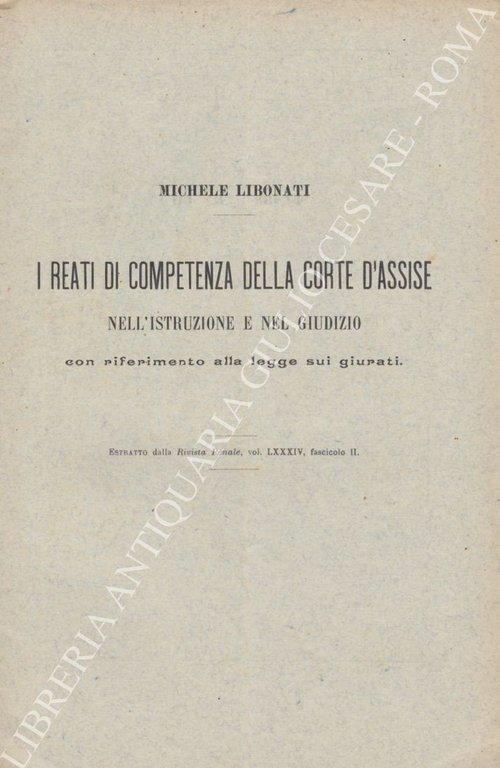 I reati di competenza della Corte d'Assise nell'istruzione e nel … | Immagine Gallery 2