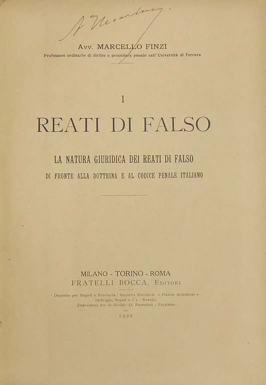 I reati di falso. La natura giuridica dei reati di … | Immagine Gallery 2