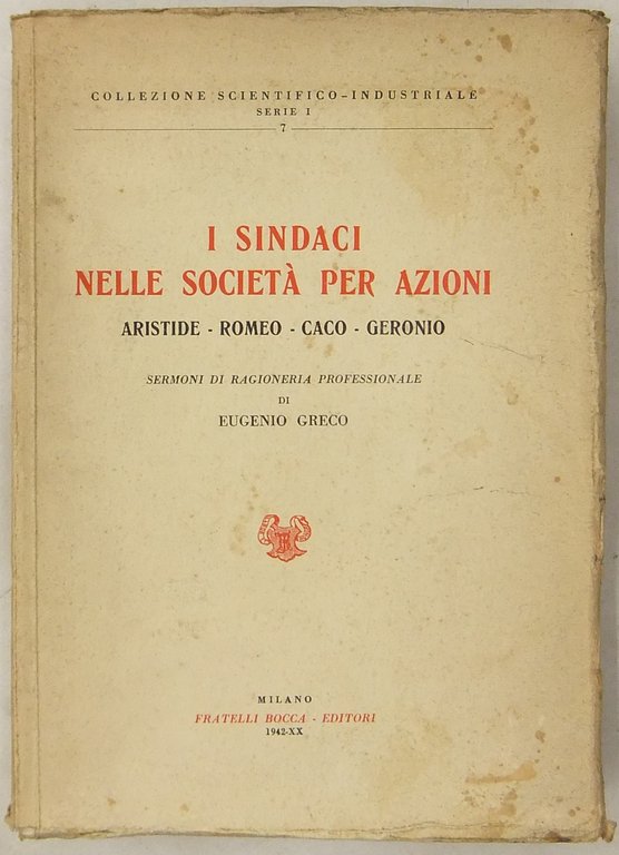 I sindaci nelle società per azioni. Aristide - Romeo - … | Immagine Gallery 2