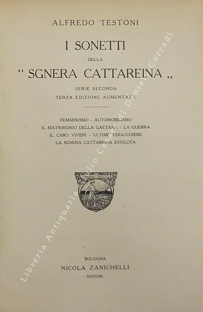I sonetti della Sgnera Cattareina. (Serie seconda). Femminismo, Automobilismo, Il … | Immagine Gallery 2
