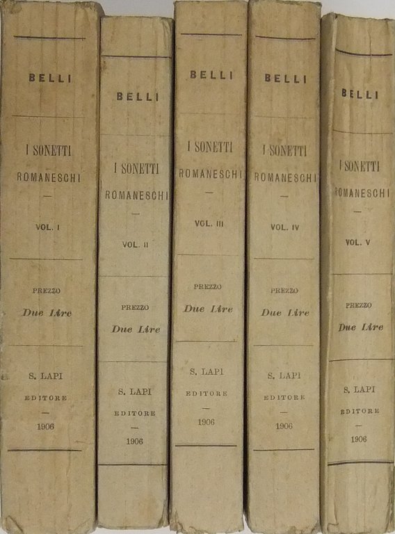 I sonetti romaneschi. Pubblicati dal nipote Giacomo. A cura di … | Immagine Gallery 2