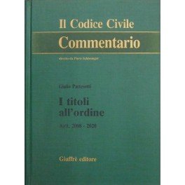 I titoli all'ordine. Artt. 2008-2020