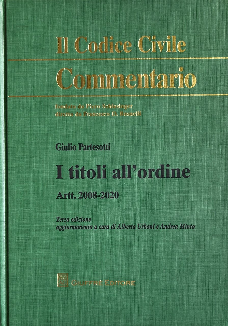 I titoli all'ordine. Artt. 2008-2020 | Immagine principale