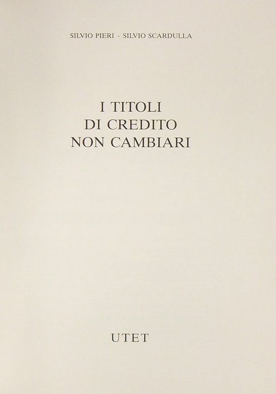 I titoli di credito non cambiari | Immagine Gallery 2