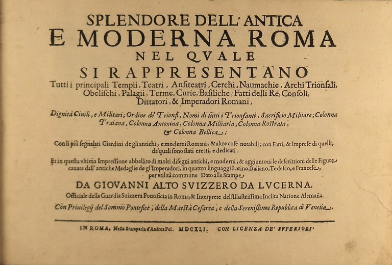 Iacobi Lauri Romani. Splendore dell'antica e moderna Roma nel quale … | Immagine Gallery 2